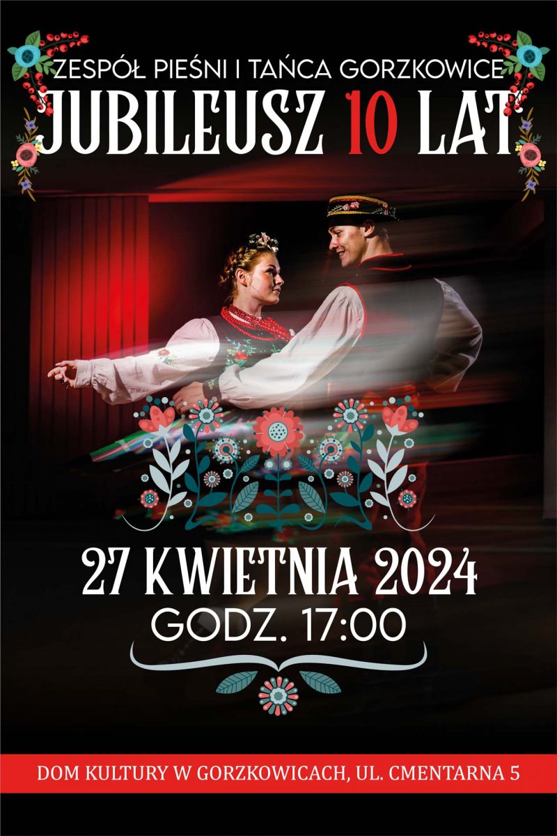 Zaproszenie na Jubileusz 10-lecia Zespołu 