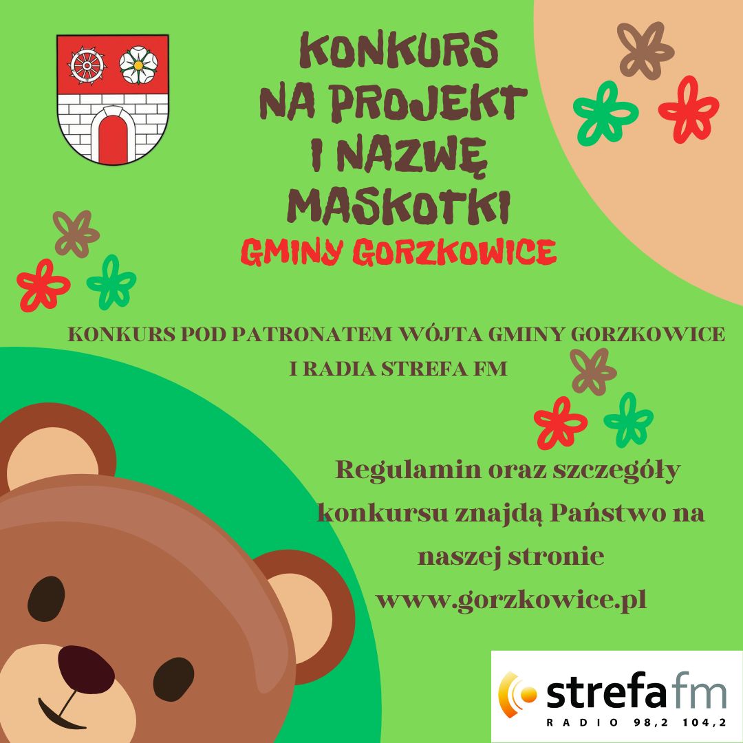 Konkurs ,,Maskotka Gminy Gorzkowice