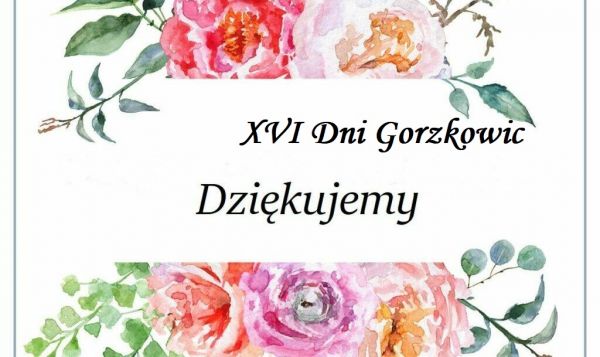 podziękowania dni Gorzkowic