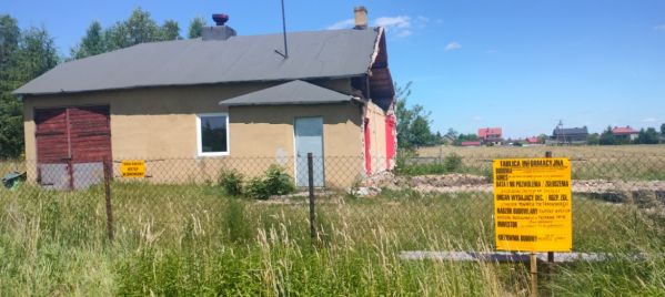 Prace przy budynku świetlicy wiejskiej w Gościnnej