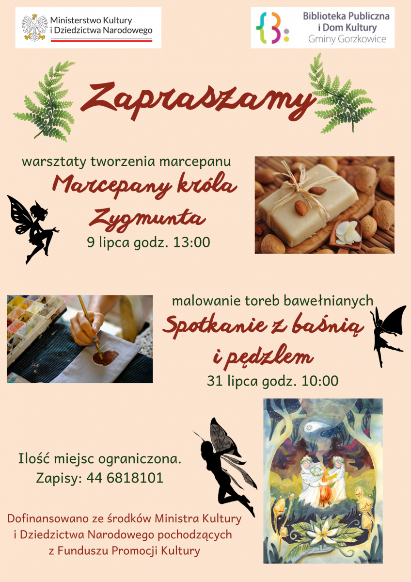 Biblioteka Publiczna w Gorzkowicach zaprasza na warsztaty 