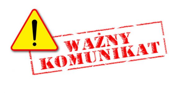 UWAGA WAŻNA INFORMACJA! 