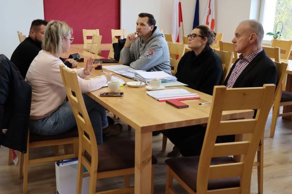 Robocze spotkanie w sprawie realizowanej inwestycji