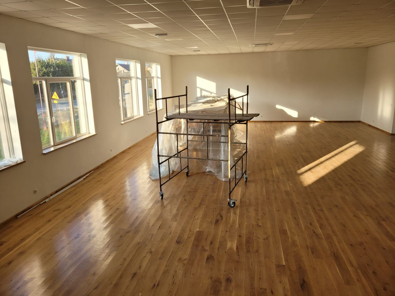 Trwają prace przy budynku w Gorzkowiczkach