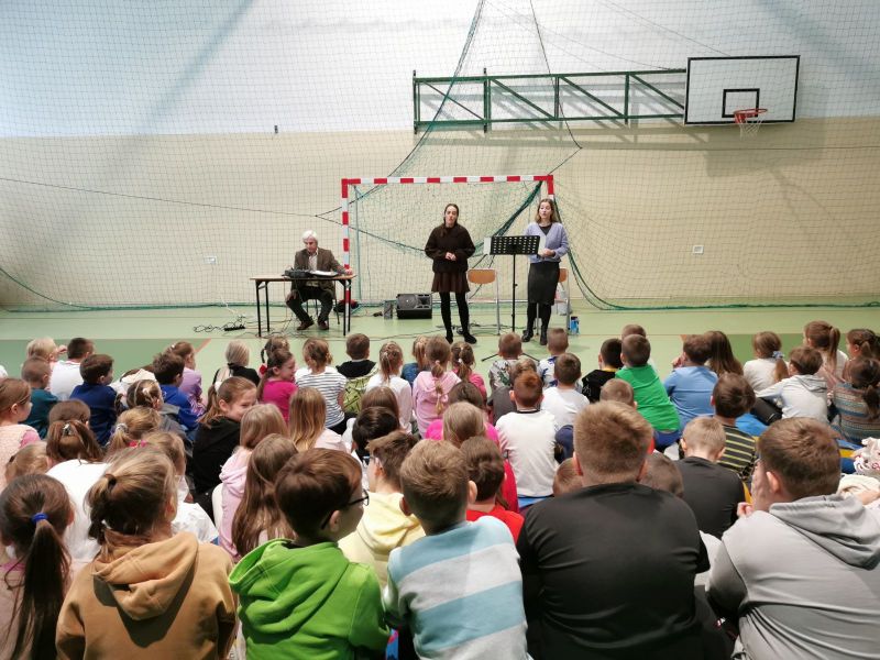 Koncert filharmonii w Szkole Podstawowej w Gorzkowicach