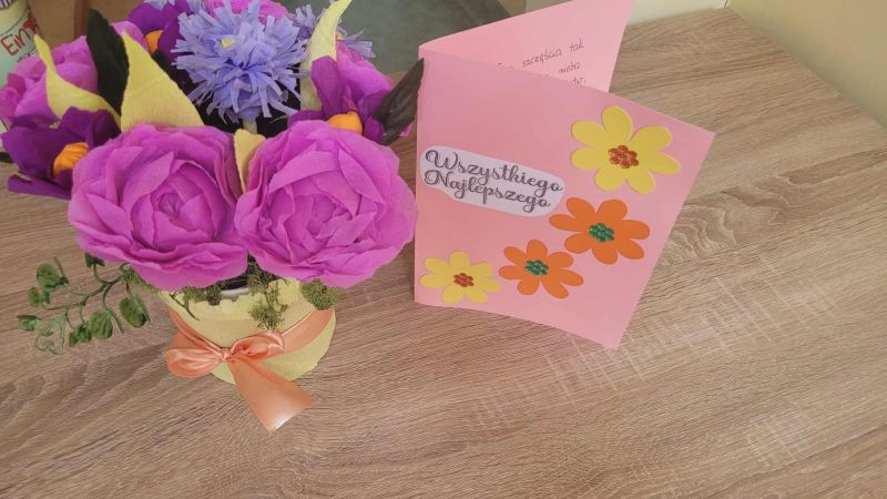 Urodzinowa kartka dla pensjonariuszy DPS we Wronikowie - SP Gorzkowice