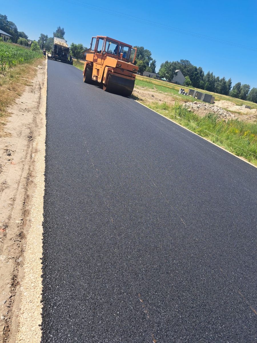 Prace drogowe w Sobakówku