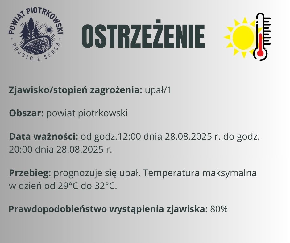 Ostrzeżenie meteorologiczne nr 72