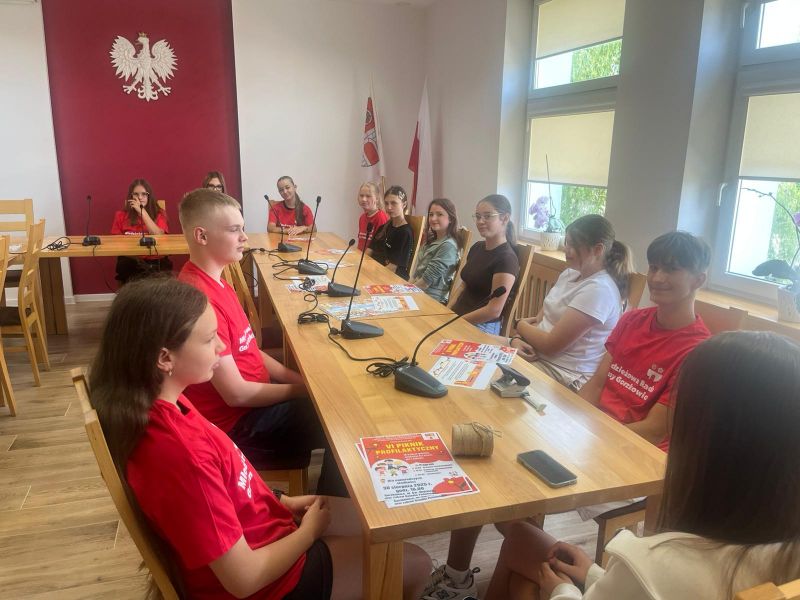 robocze spotkanie Młodzieżowej Rady Gminy Gorzkowice