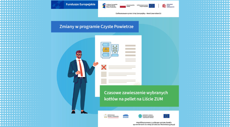 Czasowe zawieszenie wybranych kotłów na pellet na Liście ZUM