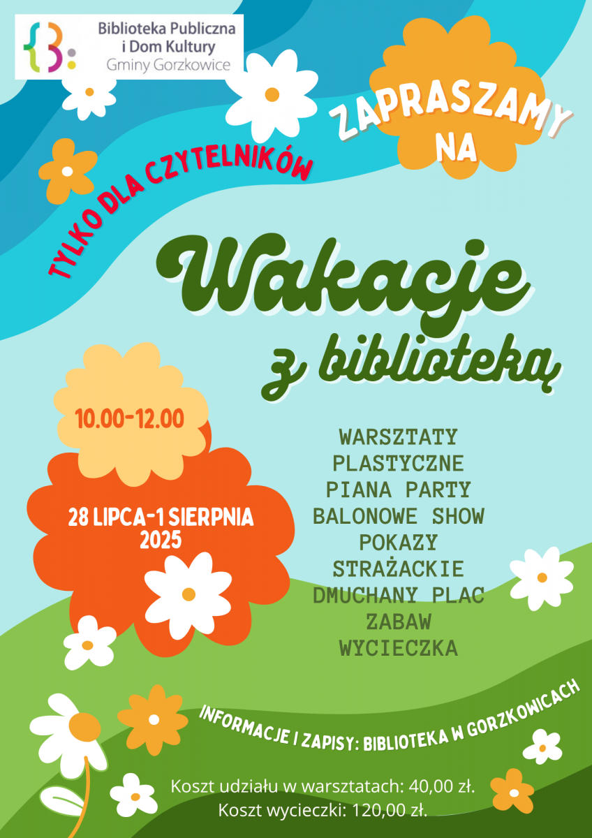 Zapraszamy na Wakacje z biblioteką