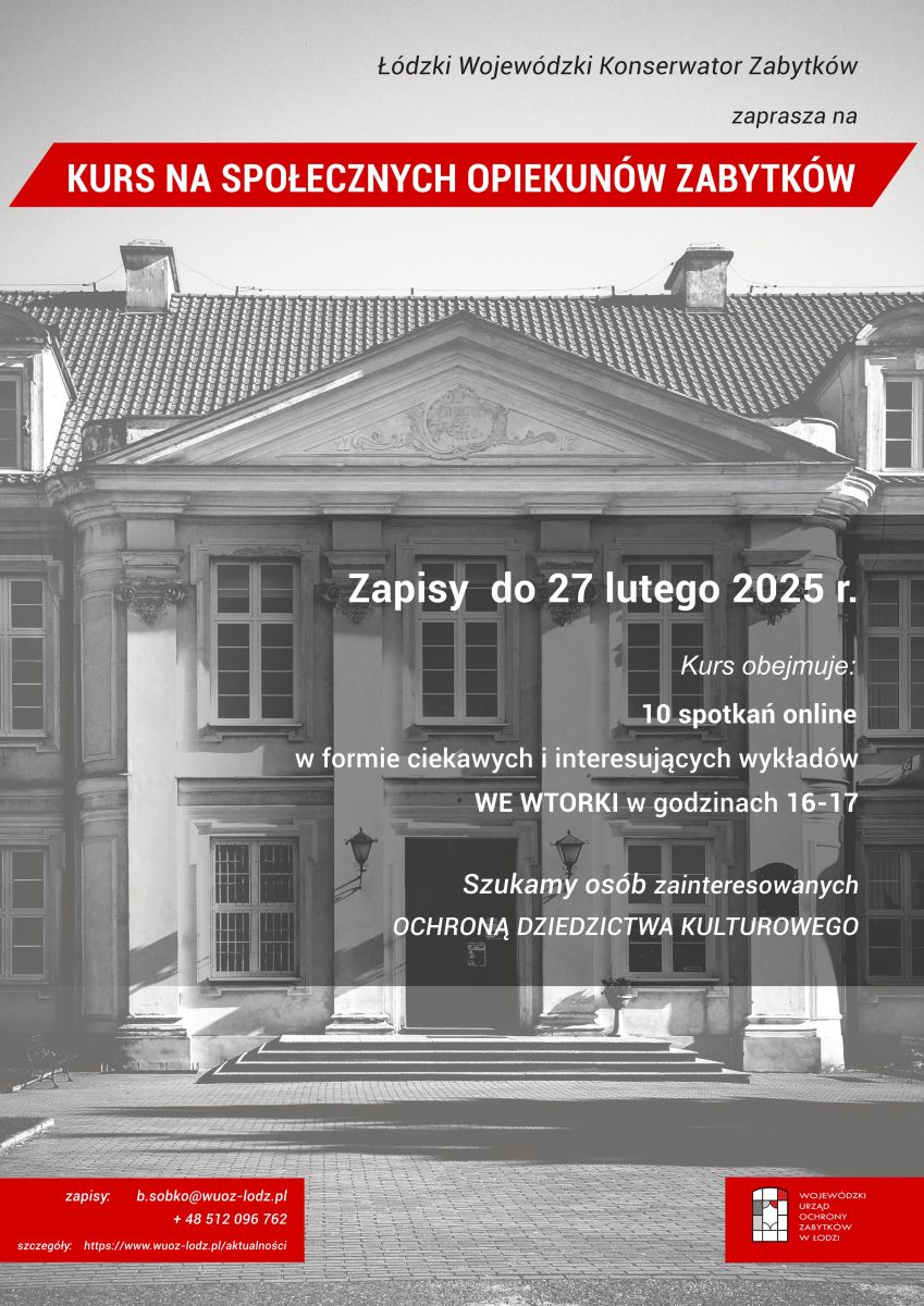 Zostań społecznym opiekunem zabytków