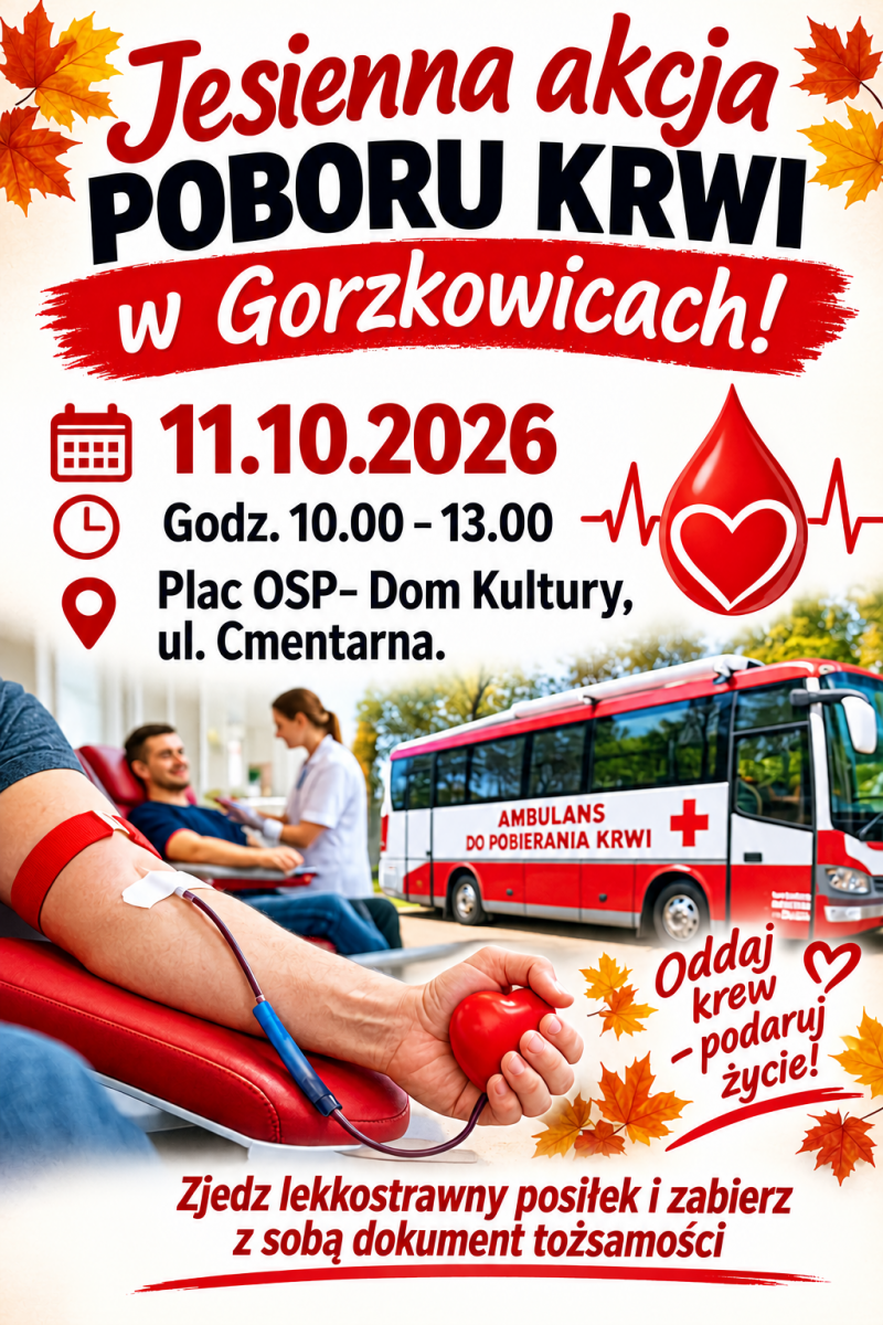 Akcja krwiodawstwa - 11.10.2026r.