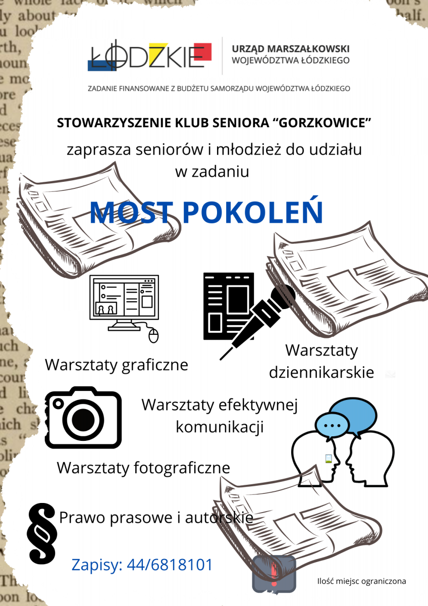 Zapraszamy  &bdquo;Most Pokoleń&rdquo; &ndash; wspólny projekt młodzieży i seniorów