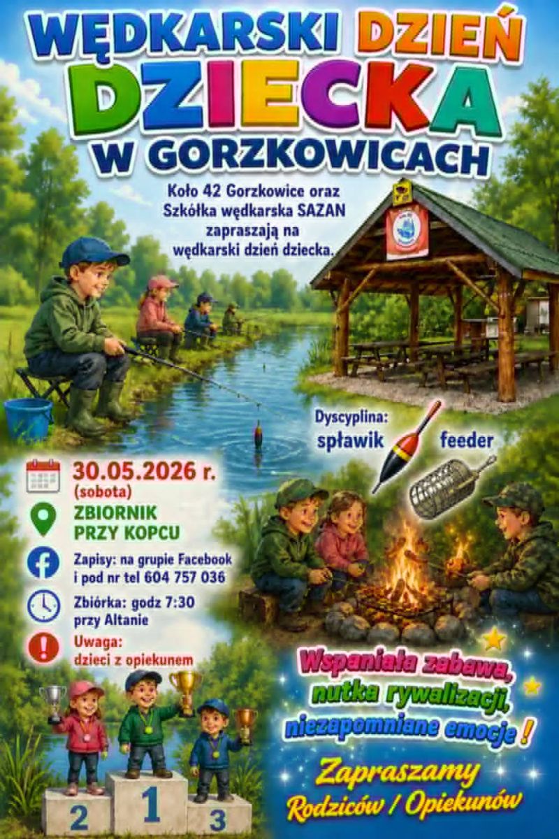 Zapraszamy na "Wędkarski Dzień Dziecka"