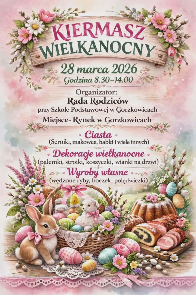 Już w tę sobotę! Zapraszamy na Kiermasz Wielkanocny