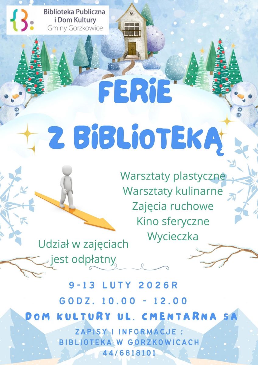 Ferie z biblioteką - zapraszamy