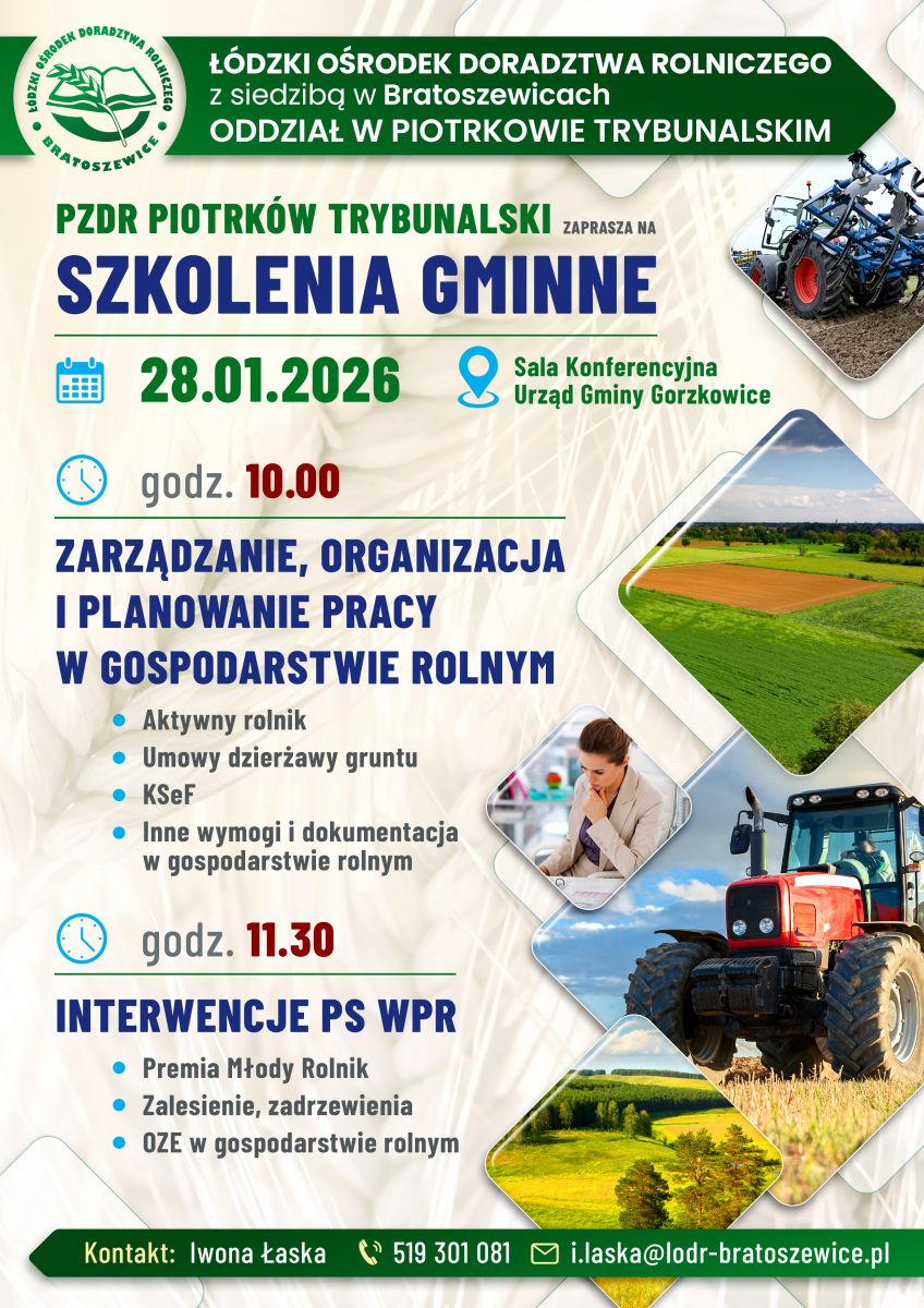 Szkolenia dla Rolników