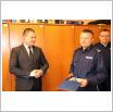 Galeria zdjęć: Uroczyste przekazanie obowiązków na stanowisku Komendanta Komisariatu Policji w Gorzkowicach. Link otwiera powiększoną wersję zdjęcia.