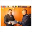 Galeria zdjęć: Uroczyste przekazanie obowiązków na stanowisku Komendanta Komisariatu Policji w Gorzkowicach. Link otwiera powiększoną wersję zdjęcia.