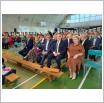 Galeria zdjęć: Zespół Pieśni i Tańca Gorzkowice na podium. Link otwiera powiększoną wersję zdjęcia.
