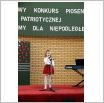 Galeria zdjęć: Powiatowy Konkurs Piosenki Patriotycznej. Link otwiera powiększoną wersję zdjęcia.