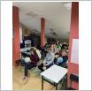 Galeria zdjęć: Dzień Głośnego Czytania z Nelą w bibliotece szkolnej - SP Gorzkowice. Link otwiera powiększoną wersję zdjęcia.