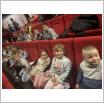 Galeria zdjęć: Wycieczka do teatru dzieci z Przedszkola Samorządowego w Gorzkowicach na spektakl muzyczny „Co by było gdyby …?”. Link otwiera powiększoną wersję zdjęcia.