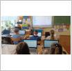 Galeria zdjęć: Zajęcia z robotyki i programowania - SP Krzemieniewice. Link otwiera powiększoną wersję zdjęcia.