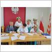Galeria zdjęć: Podpisanie umów na dofinansowanie promocji regionalnej kuchni i dziedzictwa kulinarnego w Gminie Gorzkowice. Link otwiera powiększoną wersję zdjęcia.